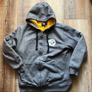 Pittsburg Steelers Women’s Proline Sherpa Lined Zip Up Hoodie